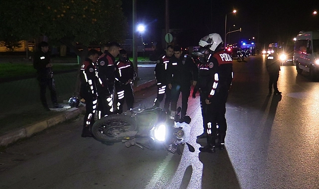Adana Motosiklet Kazasında 2 Yaralı