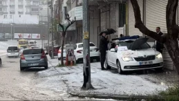 Gaziantep’te sağanak ve dolu zor anlar yaşattı