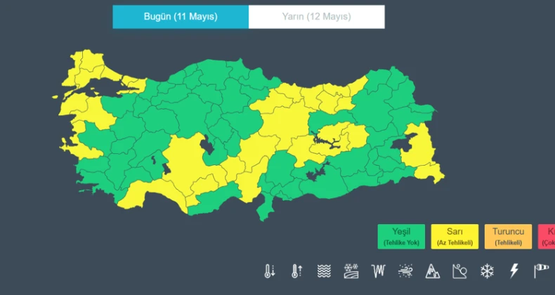 Meteoroloji’den 29 il için sarı kodlu uyarı