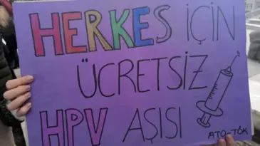 Kadınlardan  “Ücretsiz HPV aşısı haktır, istiyoruz” kampanyası