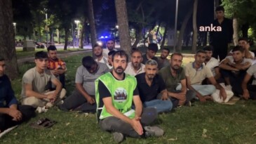 Mersin TOKİ işçilerinden eylem: “Kurtuluş Parkı’ndayız, hakkımızı alana kadar buradayız”