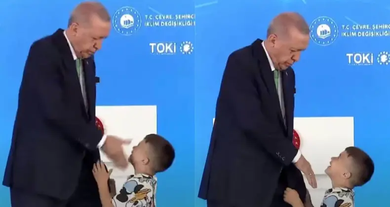 Erdoğan’dan çocuk istismarı: Elini öpmeyen çocuğa tokat attı