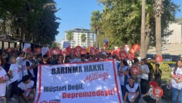 Depremden etkilenen yurttaşlardan Hatay’da miting: “Müşteri değil depremzedeyiz”