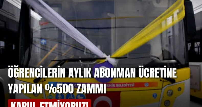 Meğer çok da ‘öğrenci kenti’ değilmiş: “Mersin’de aylık abonmana yüzde 500 zam…”