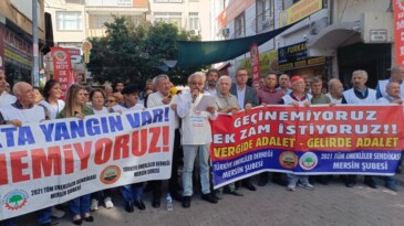 Emeklilerden Mersin’de eylem: “Geçinemiyoruz”