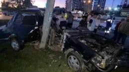 Mersin’de kaza: Otomobil ikiye ayrıldı