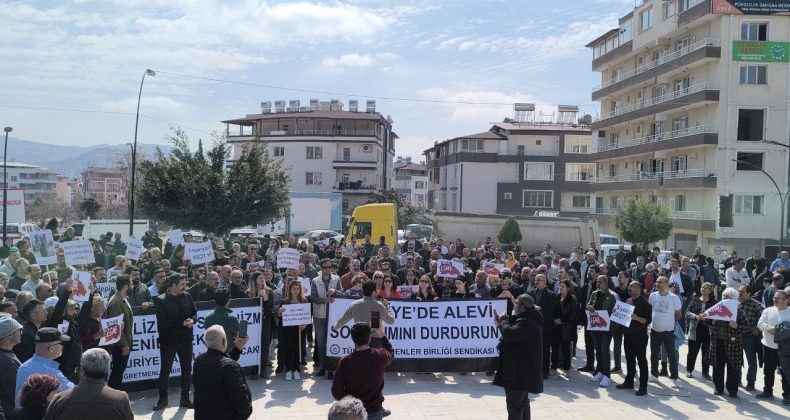 THTM Defne’de Alevilere yönelik katliama karşı eylem düzenledi